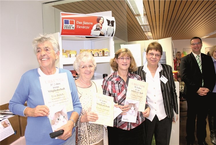 Geehrt wurden langjährige Mitglieder des Katzenschutzvereins Bad Neuenahr-Ahrweiler.RERE