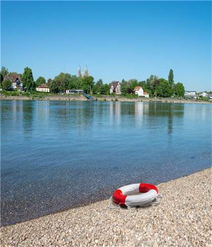Gefahren beim Schwimmen in Flüssen. Quelle: Polizeipräsidium Einsatz, Logistik und Technik