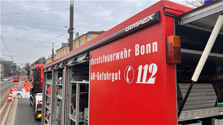 Gefahrguteinsatz in Beuel. Foto: Feuerwehr und Rettungsdienst Bonn
