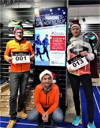 Gegen eine beliebige Spende erhalten Teilnehmer ihre Startnummer bei Achims Sportshop. Foto: privat