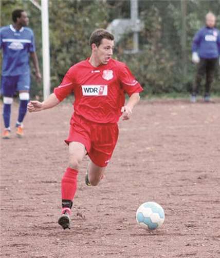 Geimer, immer wieder Geimer, der rechte Läufer der Queckies. privat