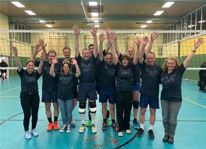 Gejubelt wurde schon einmal bei der SpVgg Burgbrohl über die Meisterschaft, die offizielle Feier soll noch folgen. Foto: privat