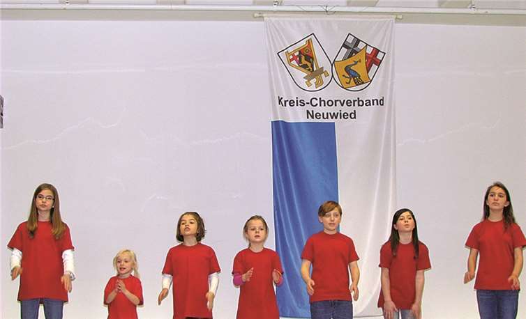 Gekonnt begeisterten Jugendliche des Kinderchores Cillinchen aus Erpel die Delegierten des Kreissängertages in Neuwied. K-CV