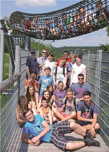 Gemeinsam erkundeten die Kampfsportler des Turnvereins Cochem den Erlebnisberg Kappe bei Winterberg.privat
