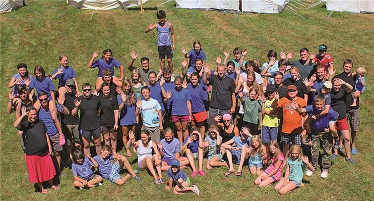 Gemeinsam erlebten die zahlreichen Camper einige schöne Tage in der Natur.  Privat