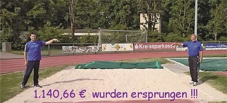 Gemeinsam ersprangen die Mayener Sportler einen beachtlichen Betrag für die Flutopfer.  Privat