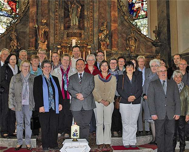 Gemeinsam feierten die Anwesenden Goldene Kommunion.  Privat