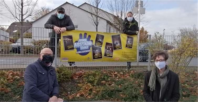 Gemeinsam gegen Corona: Ingo Gemein und Tina Noack-Dziuk (Gem. Grafschaft) (o.),Jürgen Schwarzmann (VG Adenau) und Ane Masen (VG Brohltal) (u.). Quelle: Gemeindeverwaltung Grafschaft