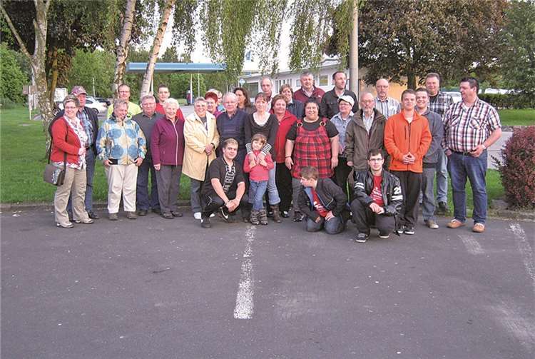 Gemeinsam genossen die Sänger den Ausflug.  Privat