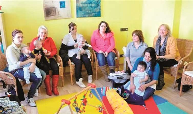 Gemeinsam lernen die Mütter viel Neues über ihre Kinder bereits bevor diese zur Welt kommen.  Privat