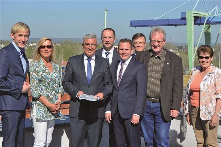 Gemeinsam mit Innenminister Roger Lewentz besuchte Marc Ruland die Stadtwerke Andernach. privat