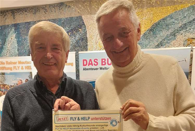 Gemeinsam mit Weltumrunder Reiner Meutsch lädt Hans Peter Röhrig zu vielen FLY & HELP Benefiz-Highlights in unserer Region ein. Foto: röhrig