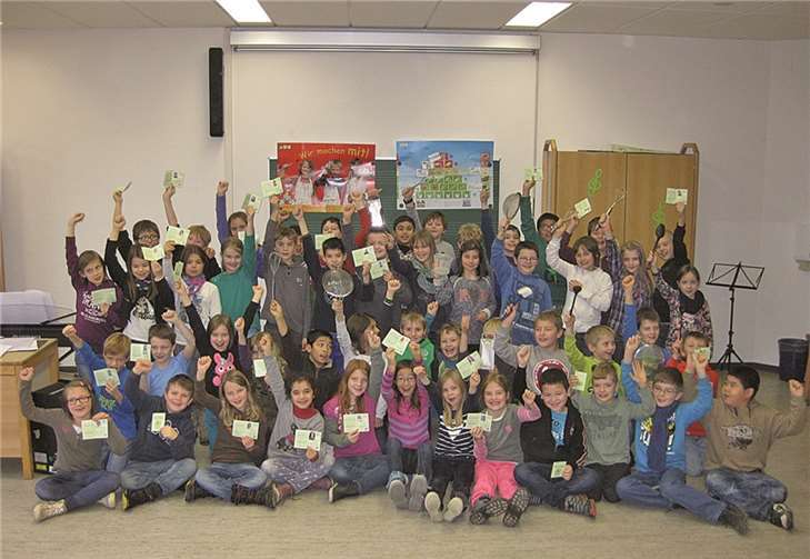 Gemeinsam mit externen Lehrkräften lernten die Kinder viel zum Thema „Ernährung“. privat