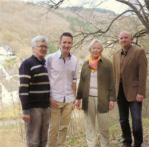 Gemeinsam unterwegs – die Ortsbeirats-Kandidaten der CDU Nitztal (v.l.): Dieter Preß, Tobias Keßner, Anne Kubiak und Thorsten Näckel. privat
