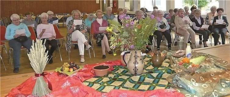 Gemeinsam wurde beim Dankgottesdienst gesungen. privat