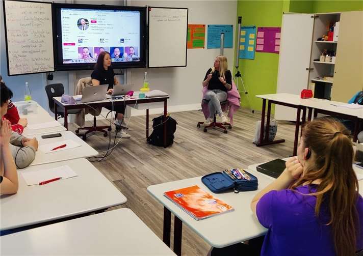 Gemeinsam wurde der Einfluss von TikTok diskutiert. Foto: Mona Meller