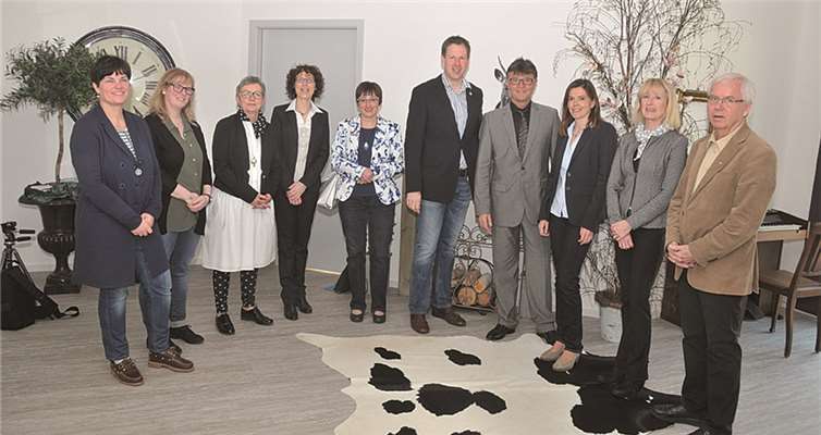 Gemeinsam wurde die Villa Ausonius besichtigt.privat