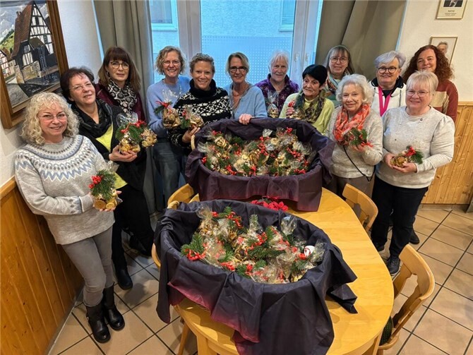 Gemeinsam wurde gebacken.  Foto: privat