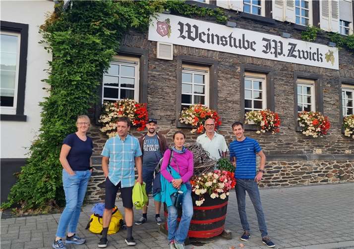 Gemütlich klang die Tour aus.Fotos: privat