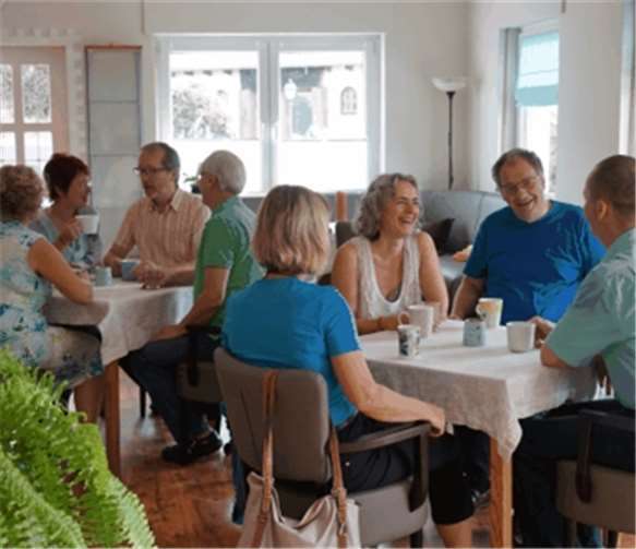 Gemütliche Atmosphäre wartet beim Frühstück von Palette Mensch. privat