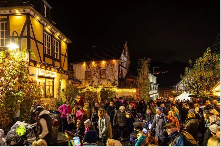 Gemütliche Stimmung beim Martinszug