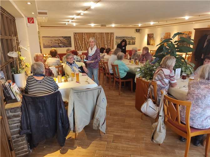 Gemütlicher Abschluss im Hotel und Landgasthof „Zum Bockshahn“ in Spessart.  Foto: privat