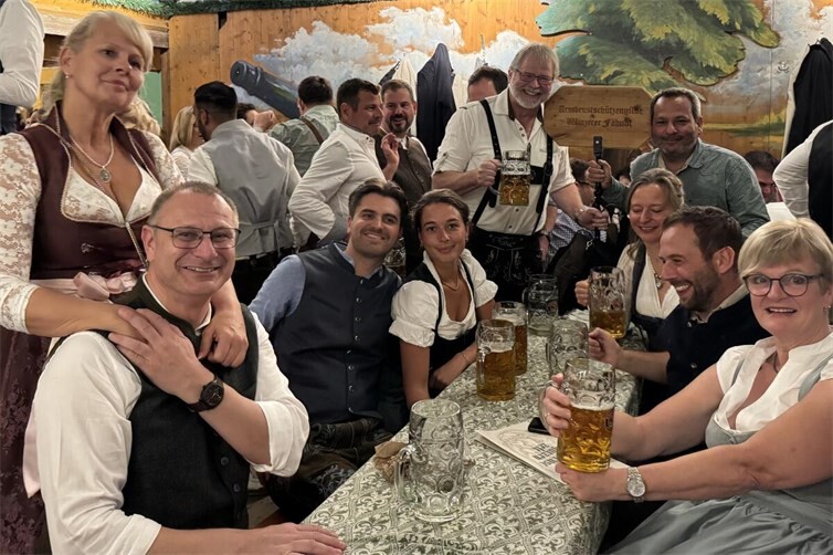Gemütliches Beisammensein am Stammtisch der ASG Winzerer Fähndl e.V.