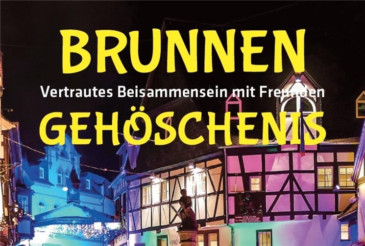 Gemütliches Beisammensein rund um den Weinhexbrunnen