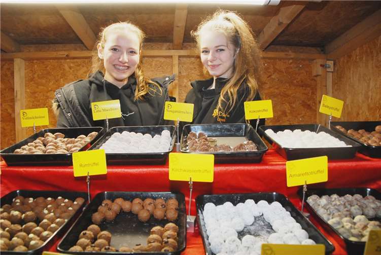 Genau das Richtige für Naschkatzen waren diese leckeren Pralinen von Konditormeister Thorsten Diel.