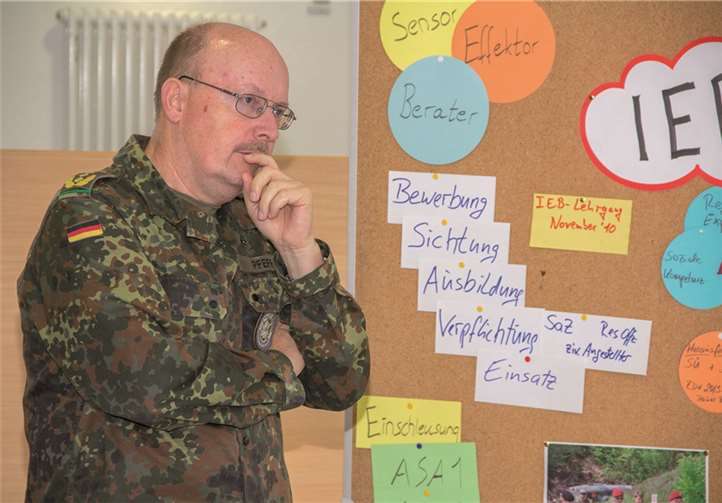 Generalleutnant Pfeffer stellt die Reservistenarbeit vor..Zentrum Operative Kommunikation der Bundeswehr