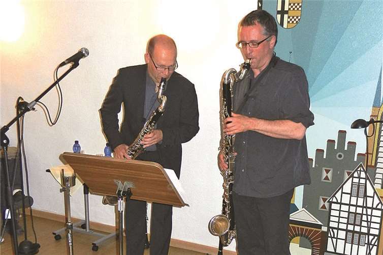 Georg Brinkmann und Bernd Spehl, ein Duo, das sich „blind versteht.privat