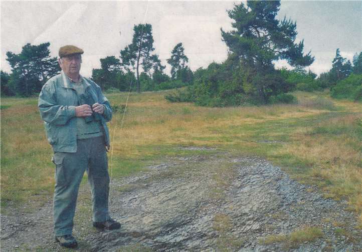 Gerad Müller in seiner geliebten Heide. Fotos: privat