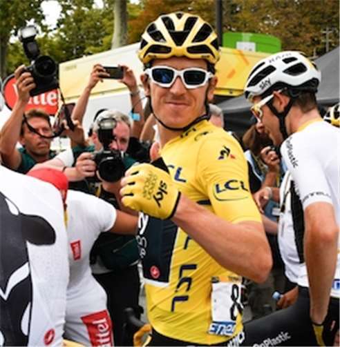 Geraint Thomas nimmt an der Deutschlandtour teil. ASO/Bade