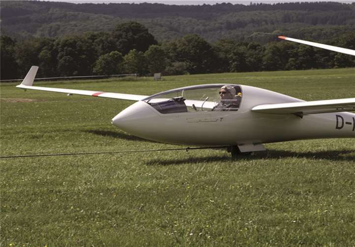 Gerd Krautwig startet zum Testflug Nr. 45