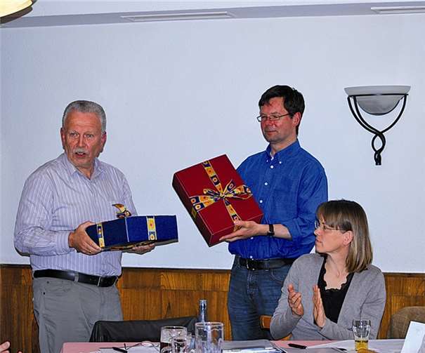 Gerd Pflaumer wurde vom LSK-Vorsitzenden Thomas Klodt verabschiedet.