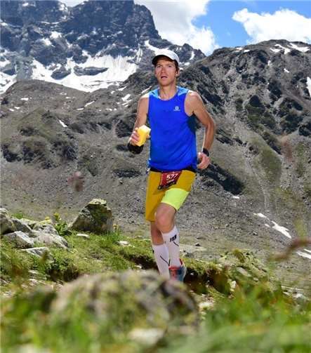 Gerd Schauf vom TuS „Edegra“ Ediger-Eller beim Swissalpin-Marathon. privat