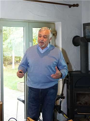 Gerhard Bubel während seines Vortrags.Foto: privat