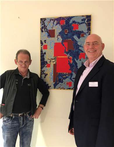 Gerhard Hübner und Jörg Schneider-Ramseger eröffneten die Ausstellung. Foto: privat
