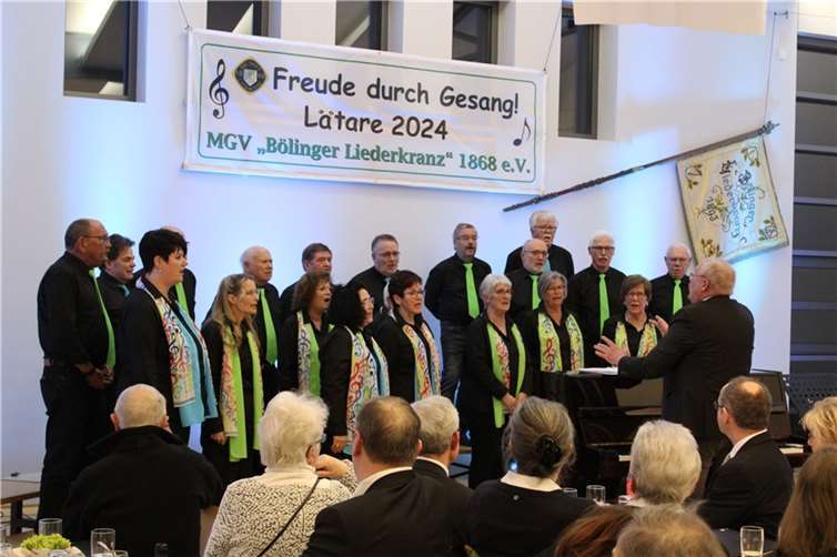 Gern gesehene Gäste des Bölinger Liederkranz und der zahlreichen Chormusikfans: der Liederkranz Ahrbrück.