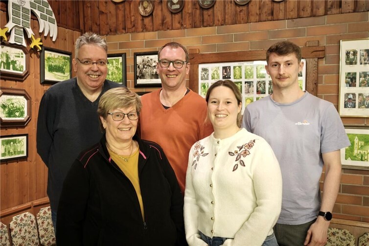 Geschäftsführender Vorstandv.l.  Markus Evertz,  Gabi Schäfer, Michael Seger,  Sabrina Neihs und Tobias Neihs