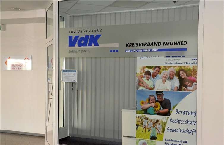 Geschäftsstelle des VdK-Kreisverbandes Neuwied im Seuser-Center.Quellen: Sozialverband VdK Kreisverband Neuwied