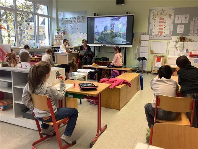 Gespannt lauschten die Kinder den Geschichten.Foto: privat