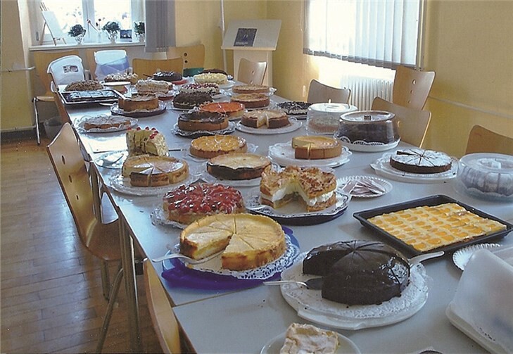 Gespendete Kuchen und Torten des DHB.privat