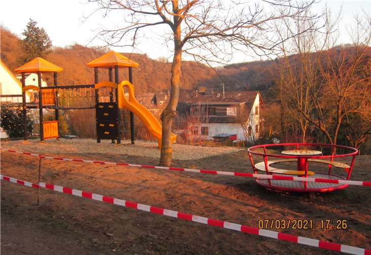 Gesperrter Abenteuerspielplatz in Trimbs. Foto: privat