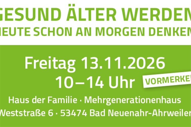„Gesund Älter Werden“ findet auch 2026 wieder statt