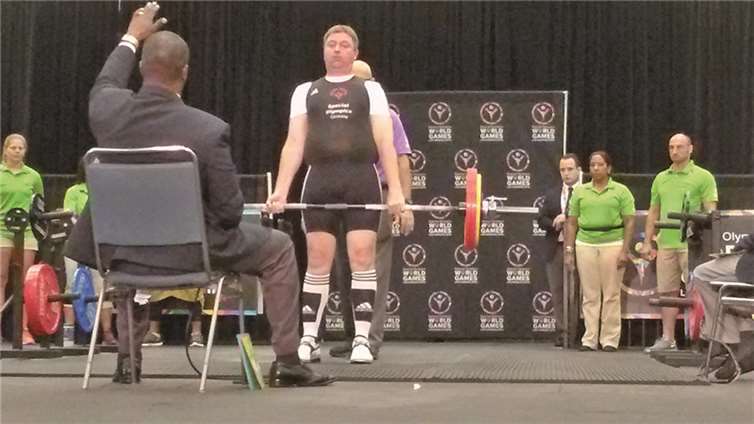 Gewichtheben bei den Special Olympics World Games in Los Angeles. privat