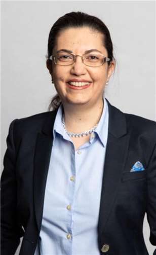 Ghazel Wahisi spricht beim Neujahrsempfang.Foto: Ghazel Wahisi