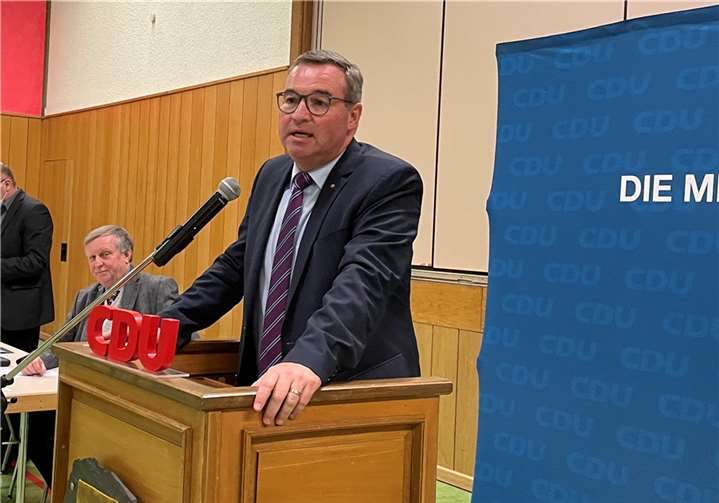 Gies während seiner Vorstellungsrede.