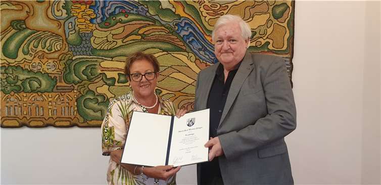 Gisela Bertram und Karl Werner Jüngst. Quelle: Rhein-Lahn-Kreis