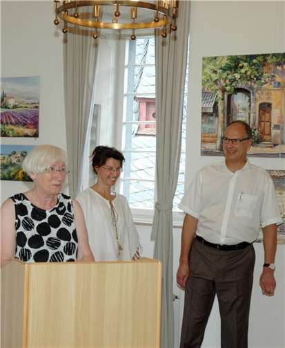 Gisela Freier eröffnete die Austellung.